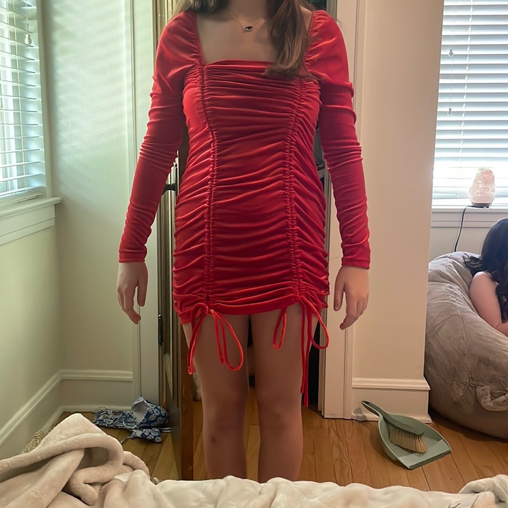 red dress